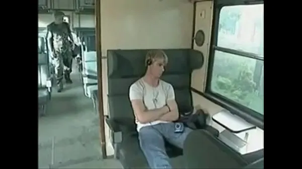 XXX Blond guys fuck on the train total Movies