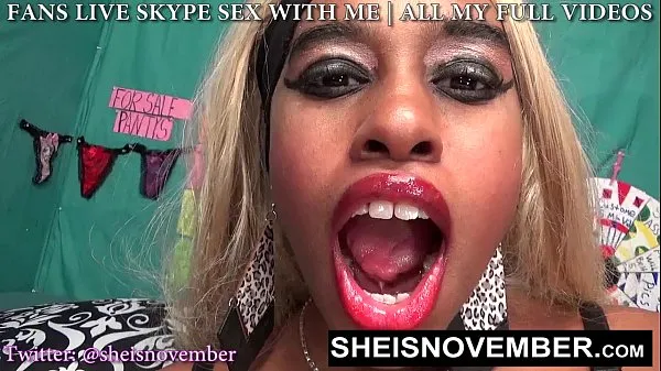 XXX Solo Monster BBC Dildo Breaking My Mouth Open Deepthroat Dildo Cock Sloppy Blowjob Mouth Fuck With Fat Black Dildo Cock by Msnovember on Sheisnovember 电影总数