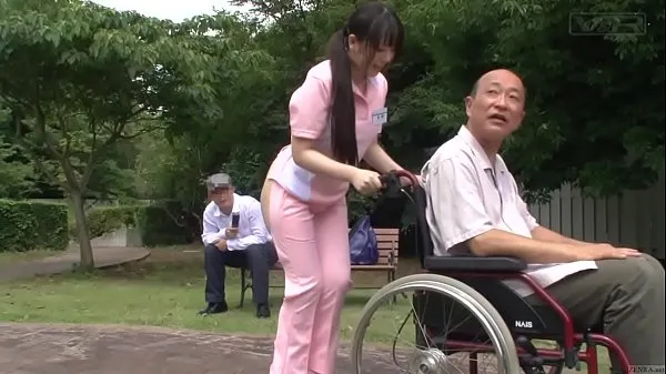 XXX کل فلموں Subtitled bizarre Japanese half naked caregiver outdoors