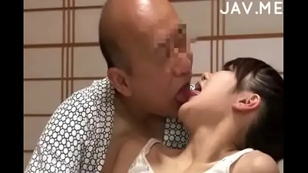 XXX Delicious Japanese girl with natural tits surprises old man total Movies