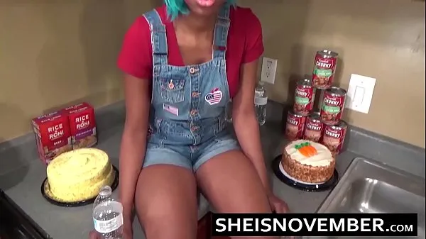 XXX کل فلموں Msnovember Hot Reality Cosplay Porn, Black Nerd Step Sis Big Breasts Out During Intense Blowjob In Kitchen On Sheisnovember