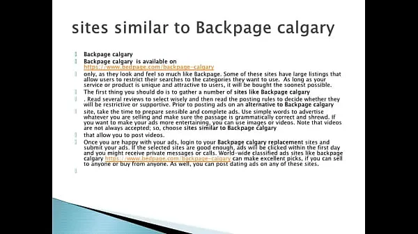 XXX Backpage Calgary is now total Movies