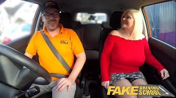 XXX Fake Driving School Busty mature MILF sucks and fucks lucky instructor total Movies