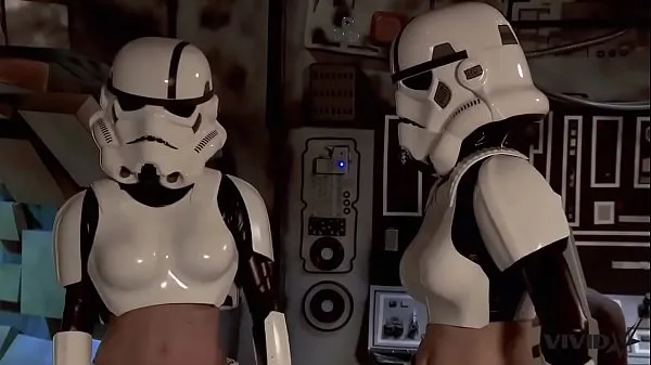 XXX Vivid Parody - 2 Storm Troopers enjoy some Wookie dick samlede film