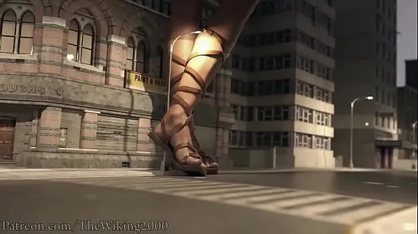 XXX کل فلموں Happy new Year for a Giantess vore