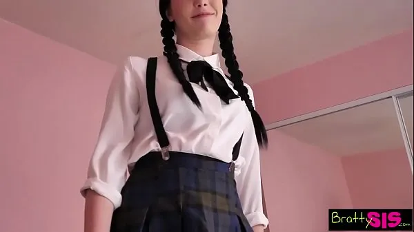 XXX Bratty step Sis - Quick Ride On Brother's Huge Cock Before Class S5:E1 σύνολο ταινιών