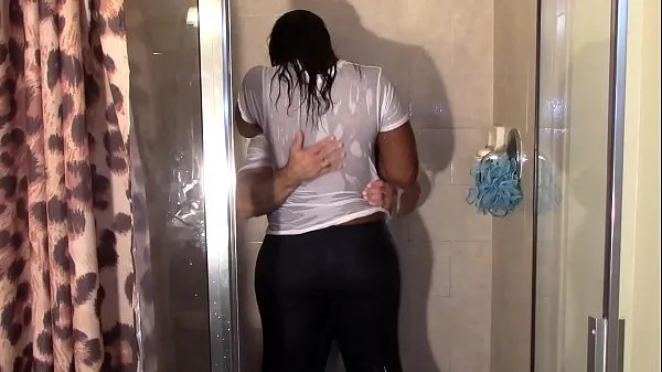 XXX Big Black Booty Grinding White Dick in Shower till they cum totalt antall filmer