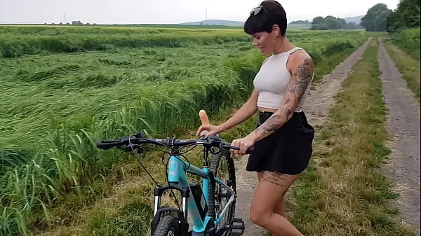 XXX Premiere! Bicycle fucked in public horny total Movies