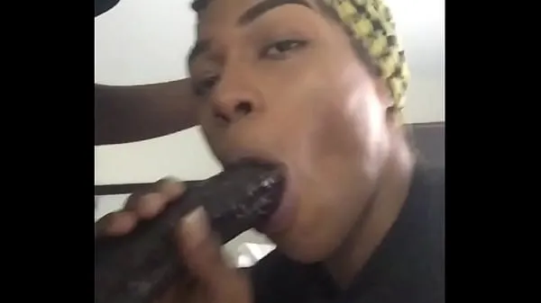 XXX I can swallow ANY SIZE ..challenge me!” - LibraLuve Swallowing 12" of Big Black Dick total Movies