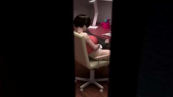 XXX کل فلموں 3D Hentai | Sister caught masturbating and fucked