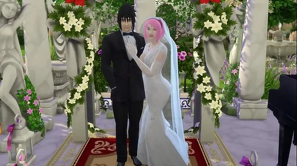 XXX Sakura's Wedding Part 1 Naruto Hentai Netorare Wife Cheated Wedding Tricked Husband Cuckold Anime wszystkich filmów