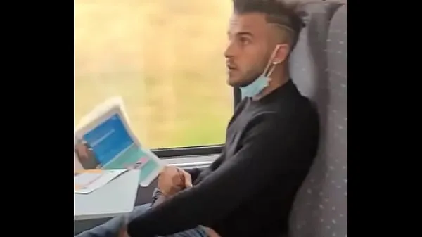 XXX handjob on the train total Movies
