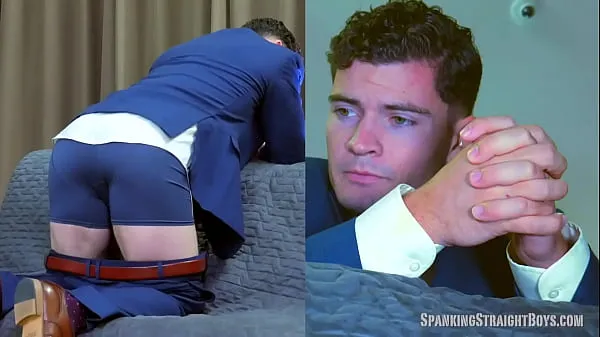XXX Straight Muscle Boy Wes Smith Spanked in a Suit and Tie samlede film