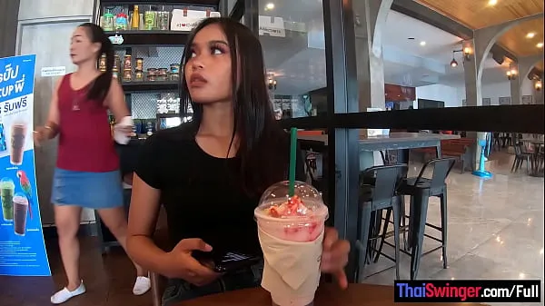 XXX Starbucks coffee date with gorgeous big ass Asian teen girlfriend wszystkich filmów