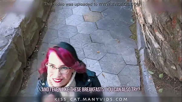 XXX KISSCAT Love Breakfast with Sausage - Public Agent Pickup Russian Student for Outdoor Sex 총 동영상