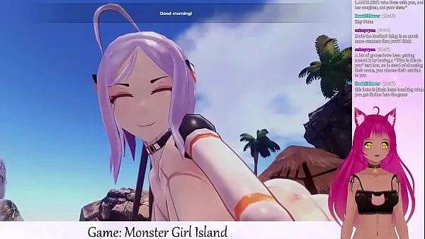 XXX VTuber LewdNeko Plays Monster Girl Island Part 1 toplam Film