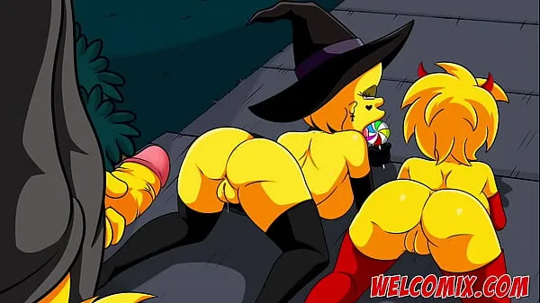XXX Halloween night with sex - The Simptoons total Movies