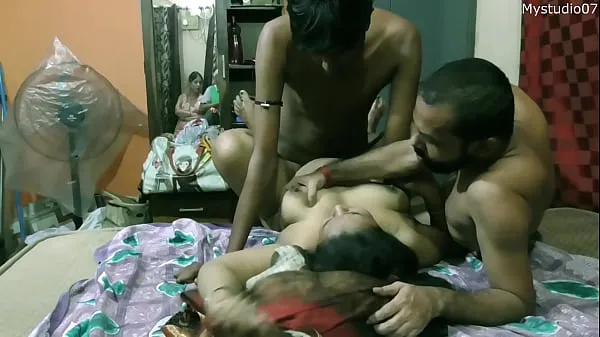 XXX Indian hot milf bhabhi having sex for money with two brother-in-law!! with hot dirty audio totalt antall filmer