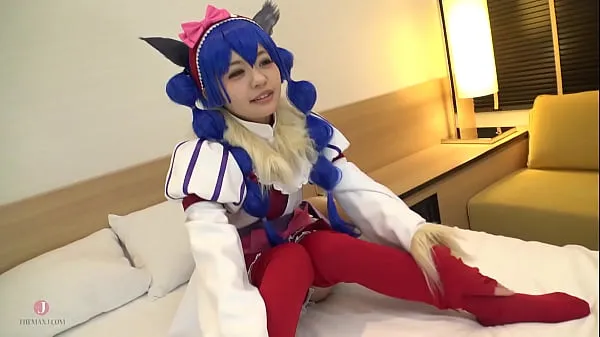 XXX Hentai Cosplay】Sex with a cute blue haired cosplayer. Soaking wet with a lot of squirting. - Intro samlede film