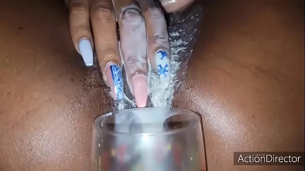 XXX Sluthead creamed so hard it almost went in her mouth so she decided to have a sip out a glass total Movies