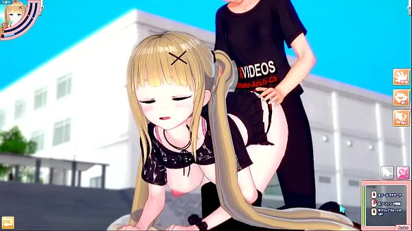 XXX Eroge Koikatsu! ] 3DCG hentai video where blonde huge breasts gal JK Eleanor (Orichara) is rubbed with breasts összes film