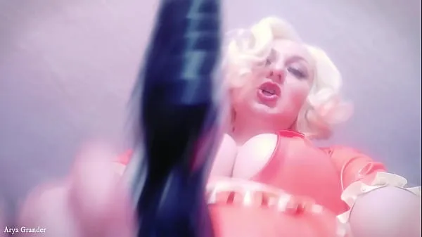 XXX Selfie video - FemDom POV - Strap-on Fuck - Rude Dirty Talk from Latex Rubber Hot Blonde MILF (Arya Grander totaal aantal films