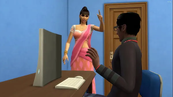 XXX کل فلموں Indian stepmom catches her nerd stepson masturbating in front of the computer watching porn videos || adult videos || Porn Movies