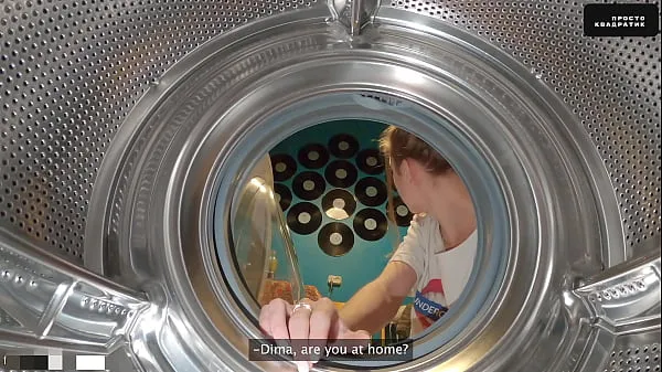 XXX کل فلموں Step Sister Got Stuck Again into Washing Machine Had to Call Rescuers