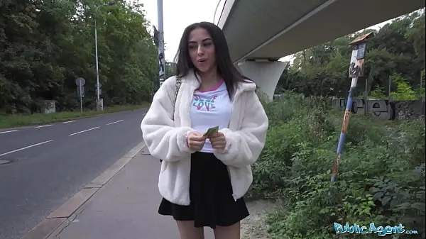 XXX کل فلموں Public Agent - Pretty British Brunette Teen Sucks and Fucks big cock outside after nearly getting run over by a runaway Fake Taxi