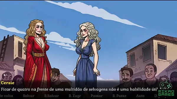 XXX Game of whores ep 24 Dany, Sansa e Cersei Cavalgando com Dildo 총 동영상