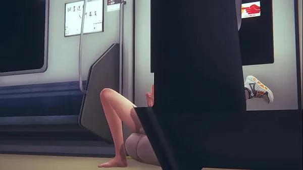 XXX Yaoi Femboy - Sex with a Futanari in subway pt.2 total Film