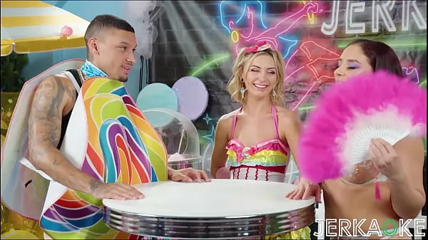 XXX کل فلموں Jerkaoke- Petite Blonde Chloe Temple Invites You To The Candy Shop - Are You Coming