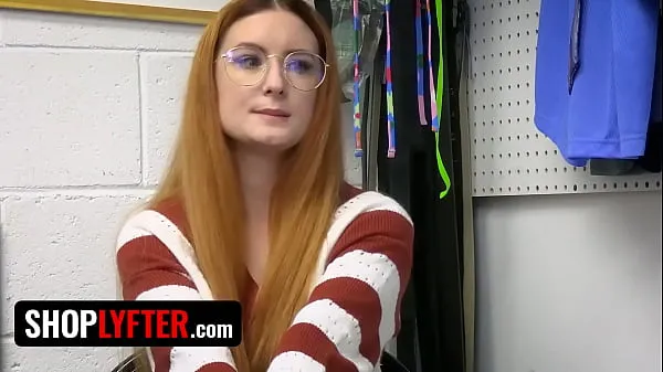 XXX کل فلموں Shoplyfter - Redhead Nerd Babe Shoplifts From The Wrong Store And LP Officer Teaches Her A Lesson