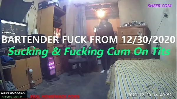 XXX Bartender Fuck From 12/30/2020 - Suck & Fuck cum On Tits total Movies