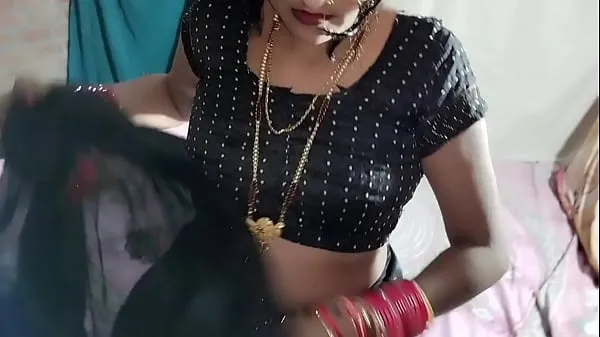 XXX Indian xxx Desi video black saree blouse petticoat and panty total Movies
