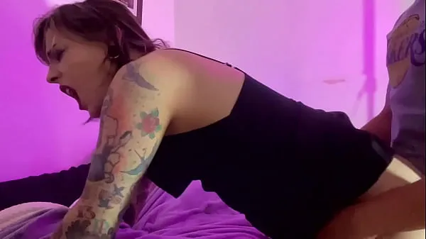 XXX Cute trans girl with big ass gives blowjob and moans in anal कुल मूवीज